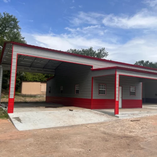 colored metal buildings