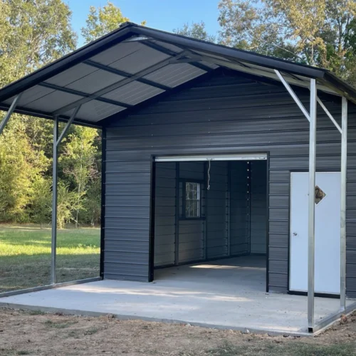 newly built metal building